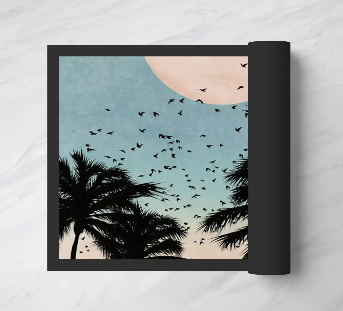 Sunrise doormat by Kubistika