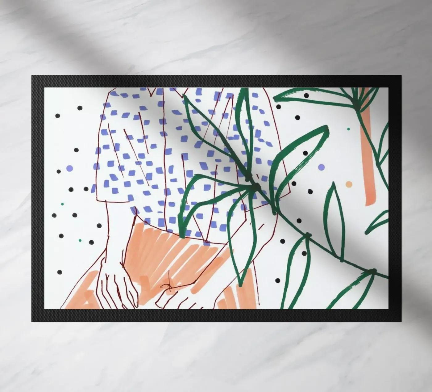 Sitter doormat by Liga Kitchen