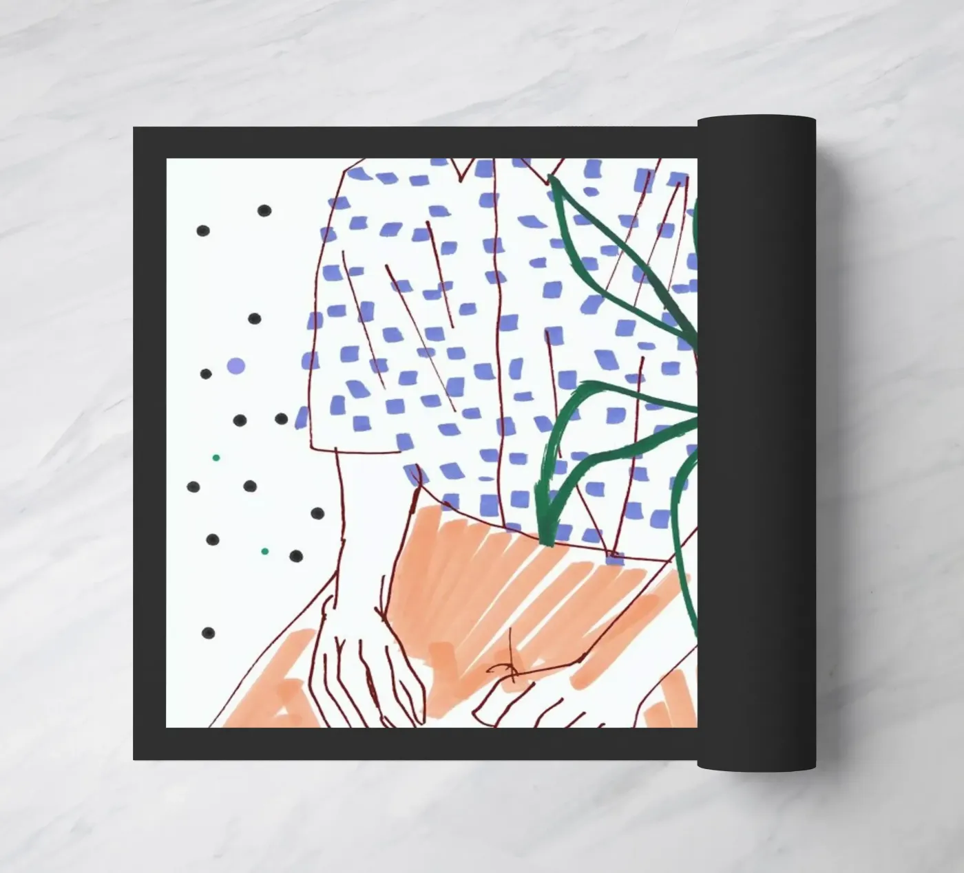 Sitter doormat by Liga Kitchen