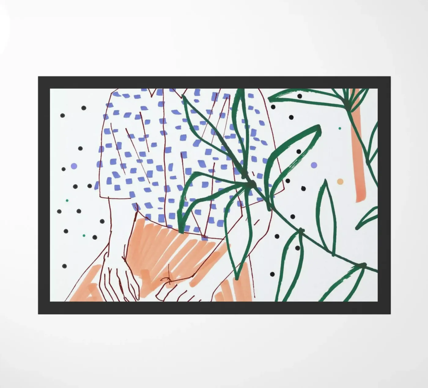 Sitter doormat by Liga Kitchen