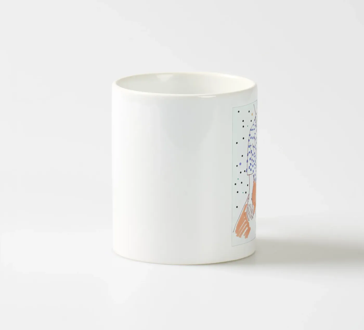 Sitter ceramic mug by Liga Kitchen
