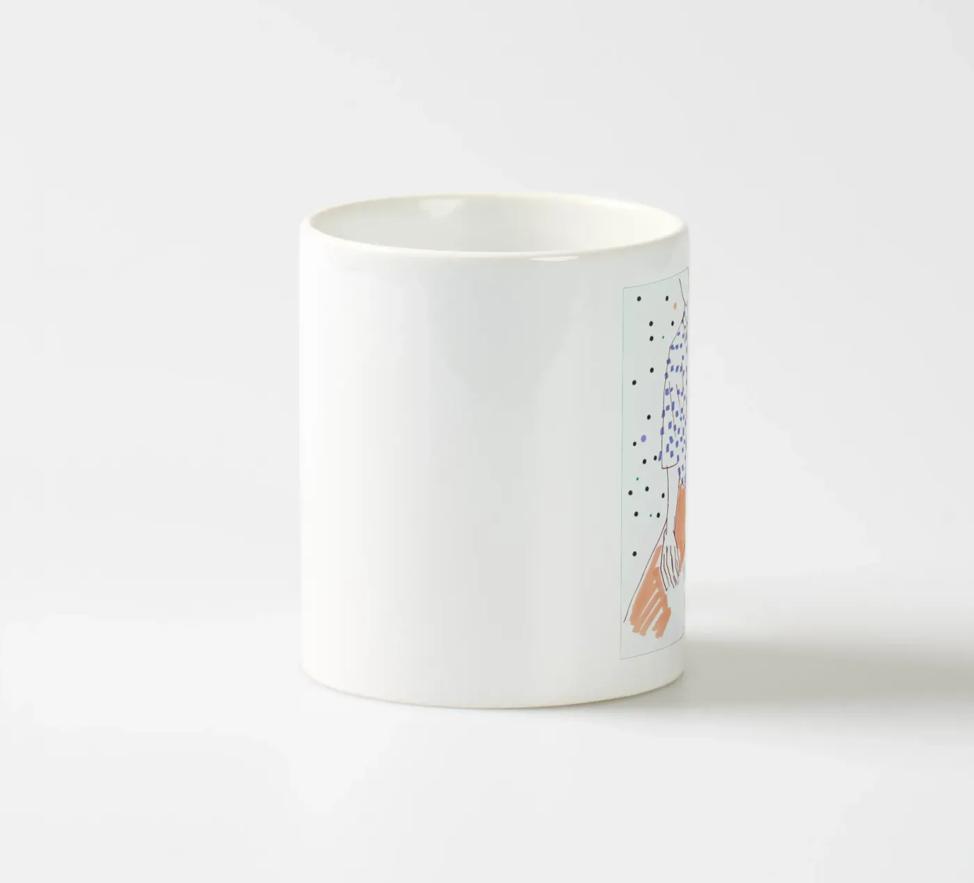 Sitter ceramic mug by Liga Kitchen