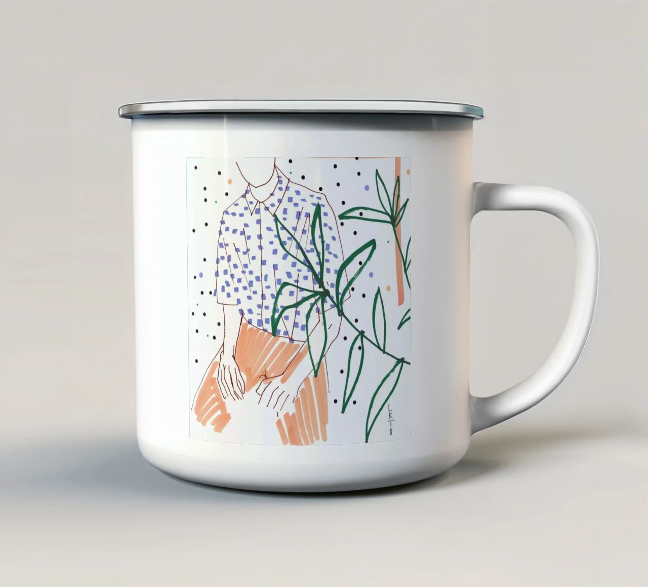 Sitter tazza in smalto da Liga Kitchen