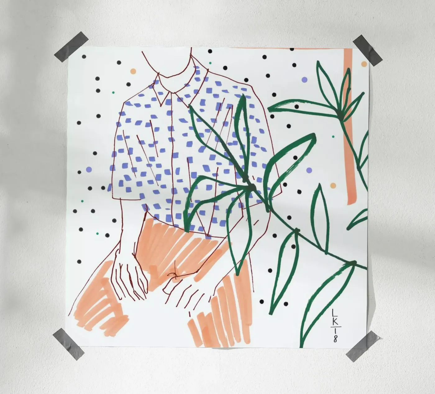 Sitter poster by Liga Kitchen