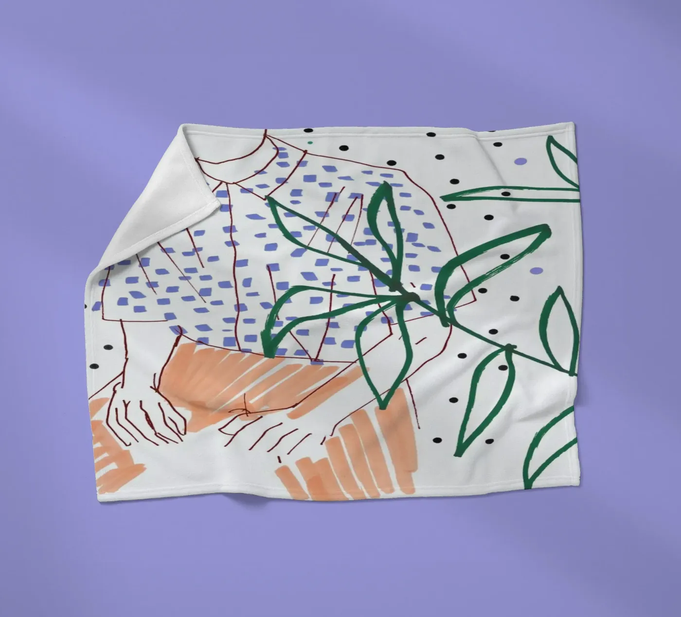 Sitter fleece blanket by Liga Kitchen
