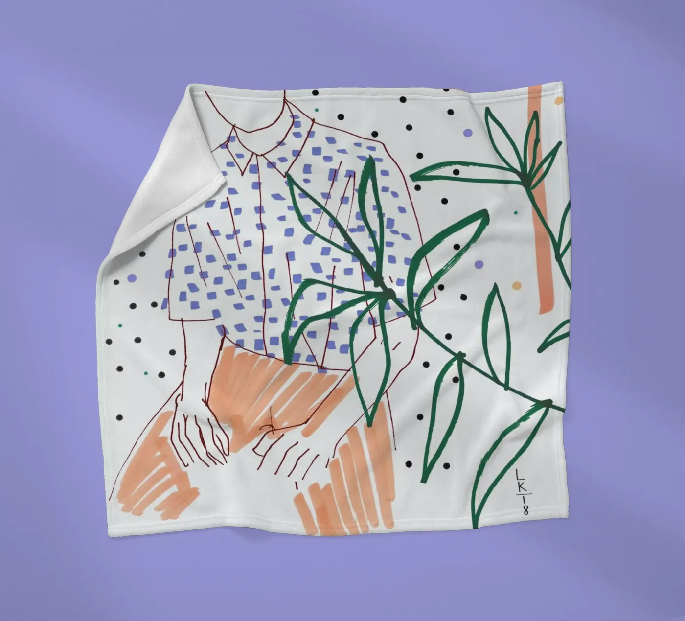 Sitter fleece blanket by Liga Kitchen