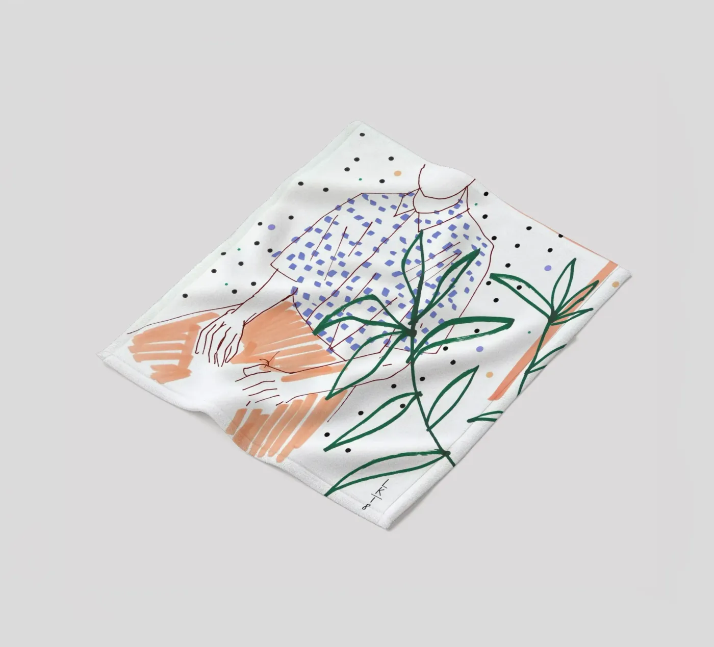 Sitter fleece blanket by Liga Kitchen