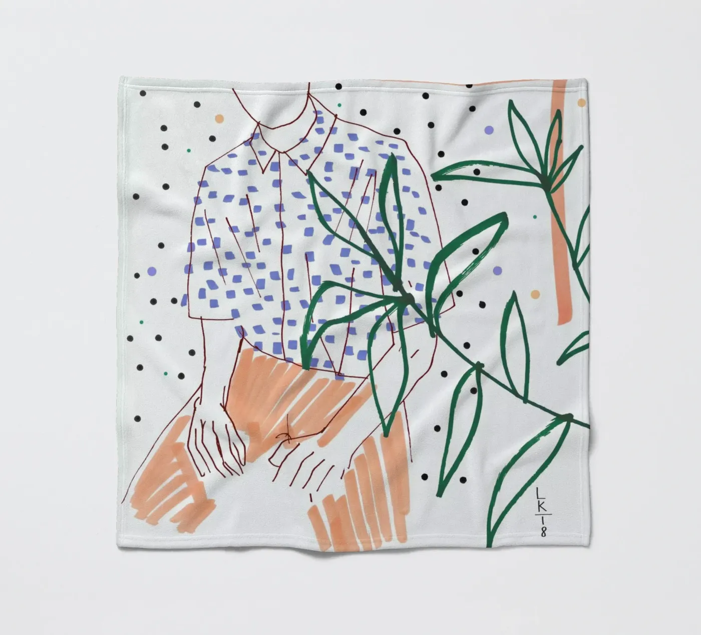 Sitter fleece blanket by Liga Kitchen