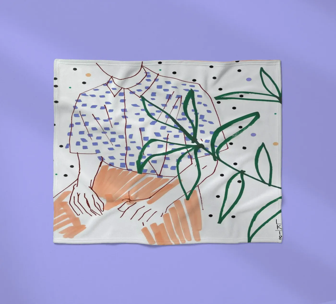 Sitter fleece blanket by Liga Kitchen