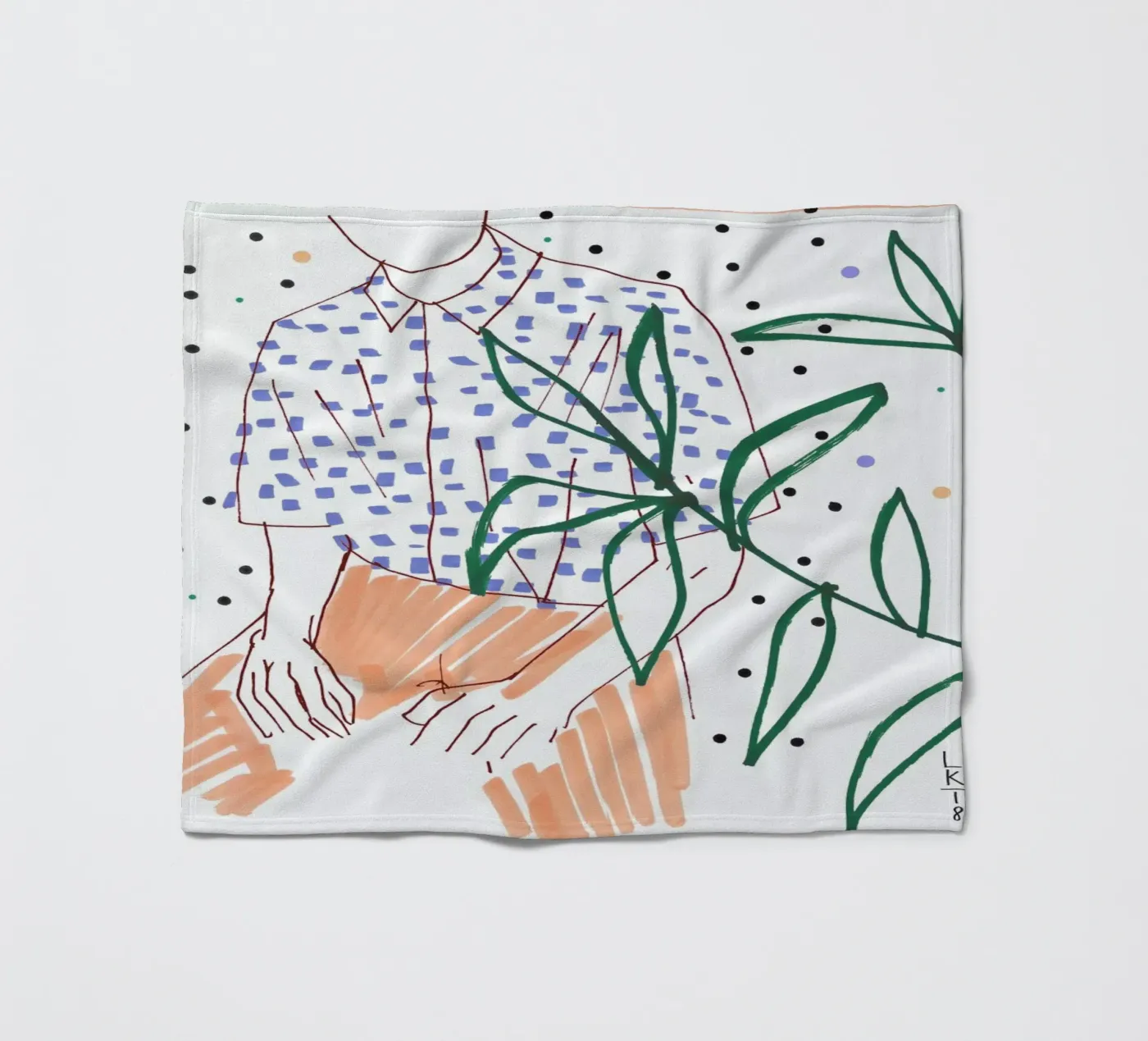 Sitter fleece blanket by Liga Kitchen