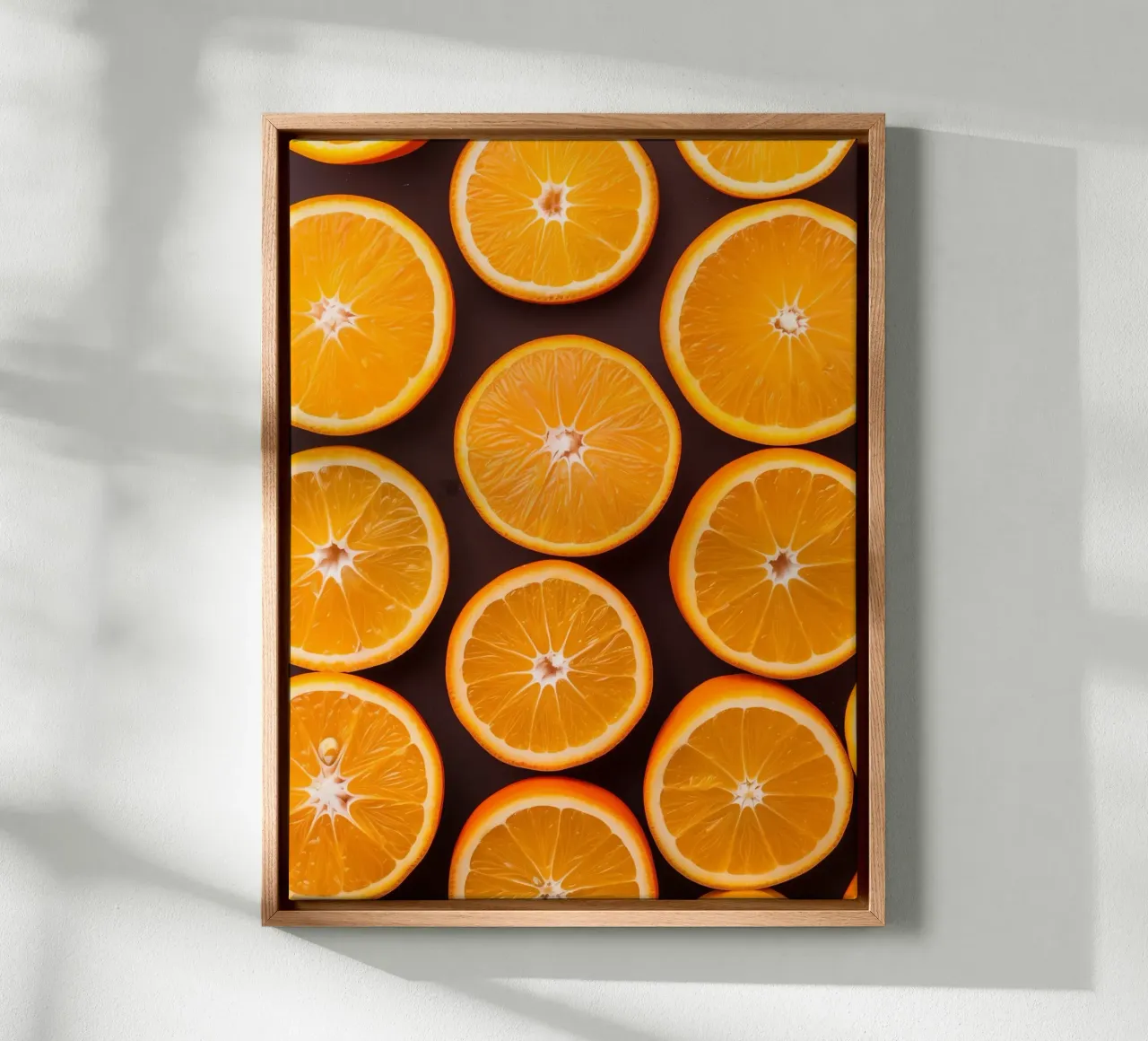 Sliced oranges canvas by Spice & Style