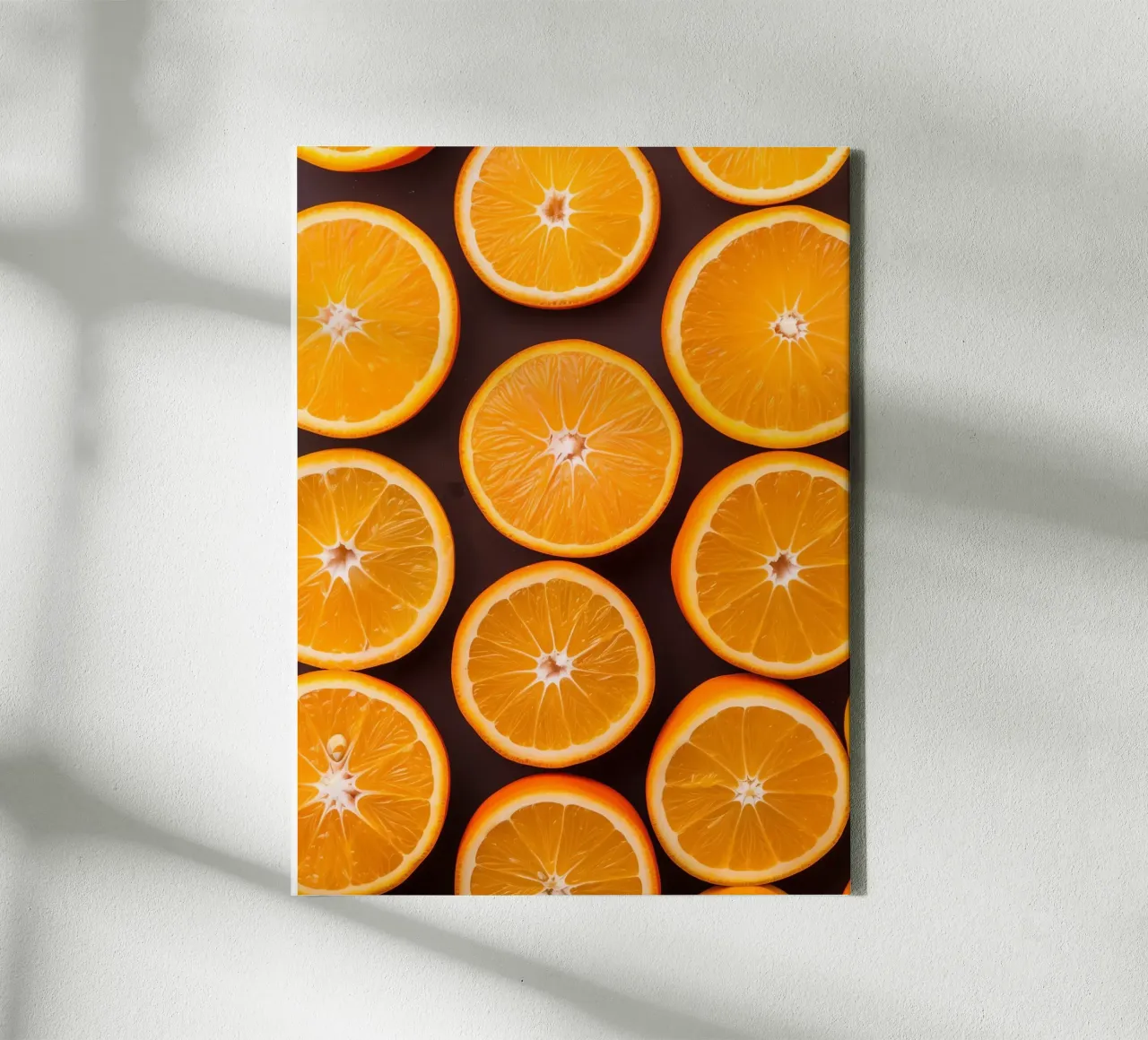 Sliced oranges canvas by Spice & Style