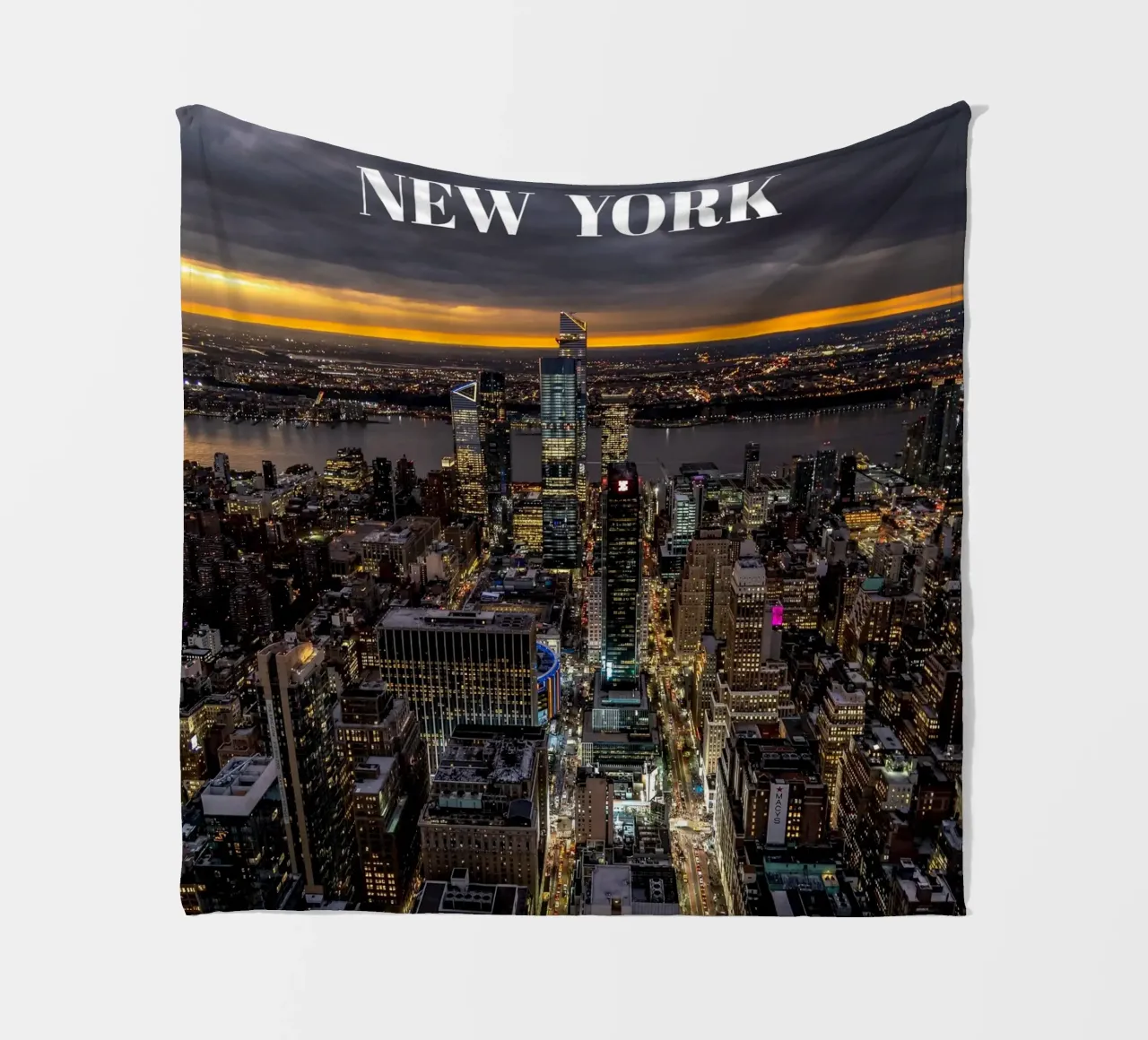 New York di notte 3 - Stati Uniti coperta in pile da surfer28