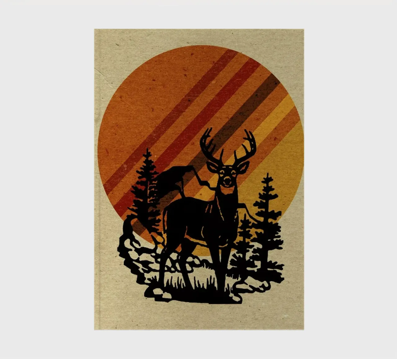 Yellow Stone Deer notebook by Kris Tate