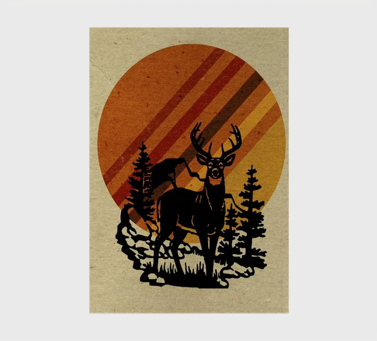 Yellow Stone Deer notebook by Kris Tate