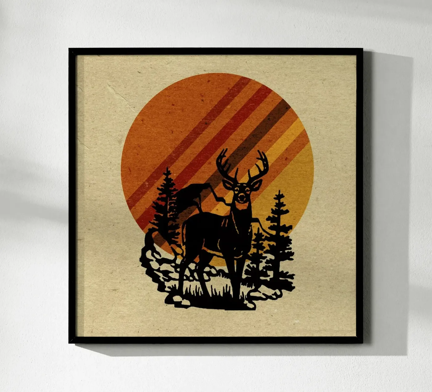Yellow Stone Deer poster da Kris Tate