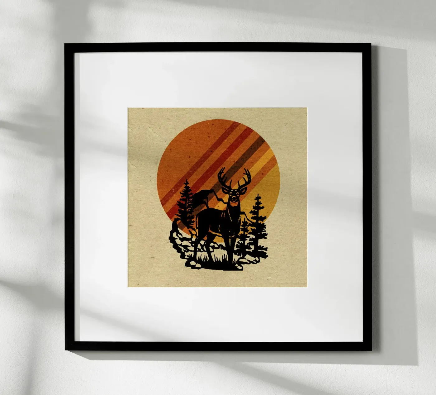 Yellow Stone Deer poster da Kris Tate