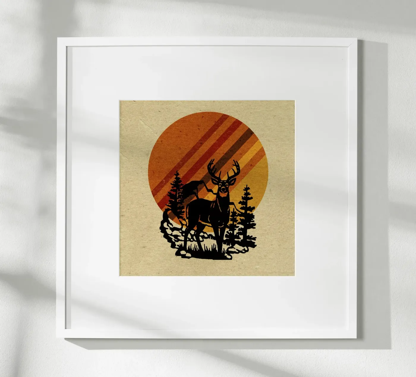 Yellow Stone Deer poster da Kris Tate