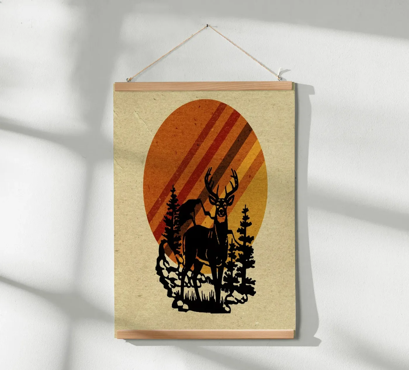 Yellow Stone Deer poster da Kris Tate