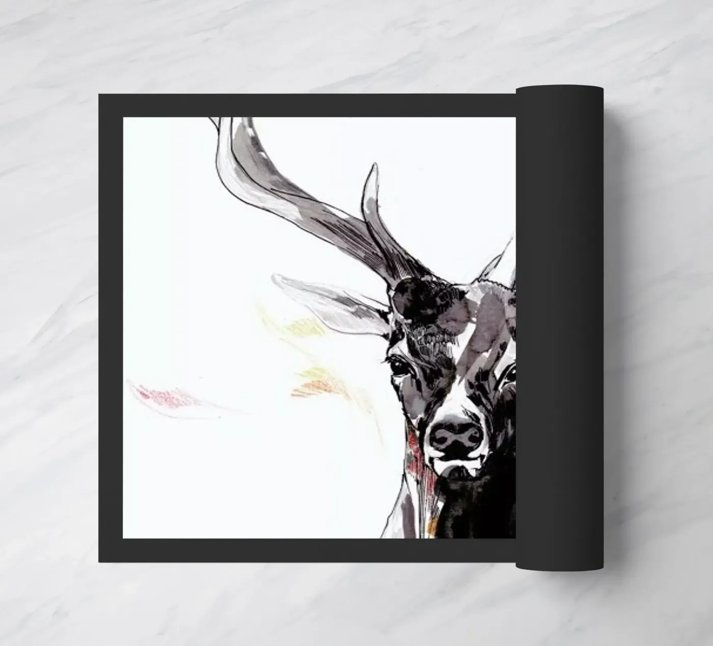 Hirsch 3 doormat by Mala Alani