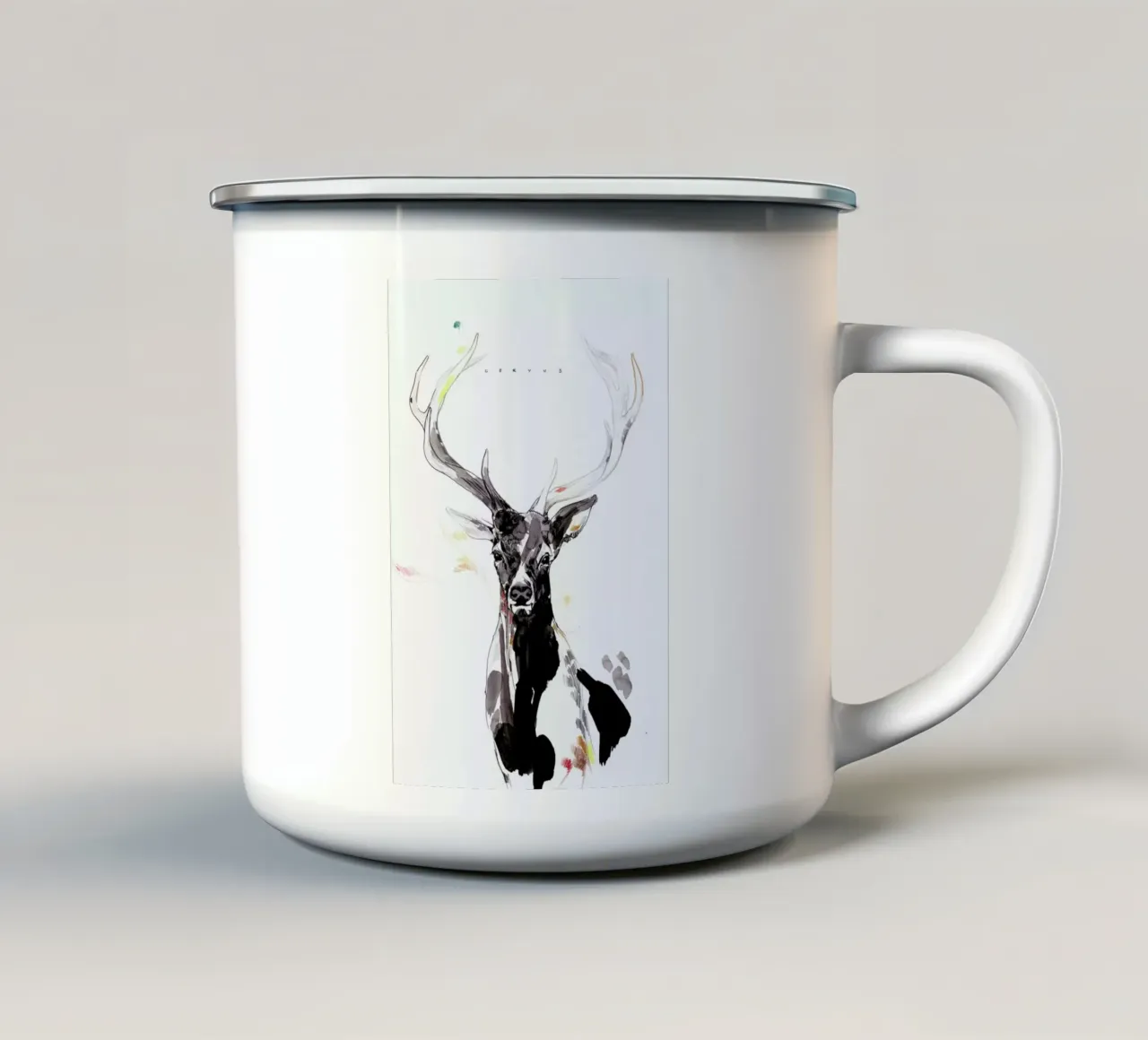 Hirsch 3 taza de esmalte de Mala Alani
