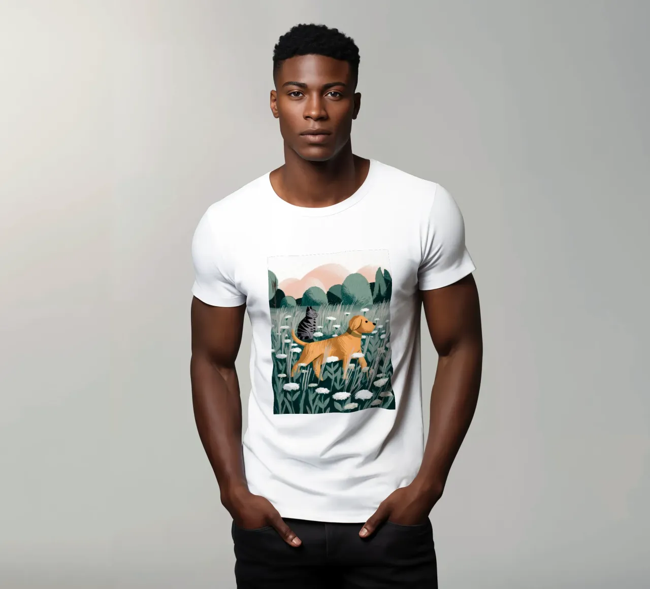 Wiese Wanderers Glück T-Shirt von Timeless Huse
