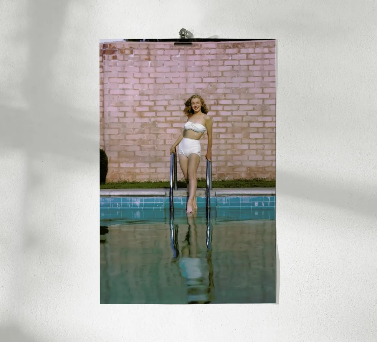 Young Marilyn Monroe Poolside I poster by Gallery Print and Art Limited