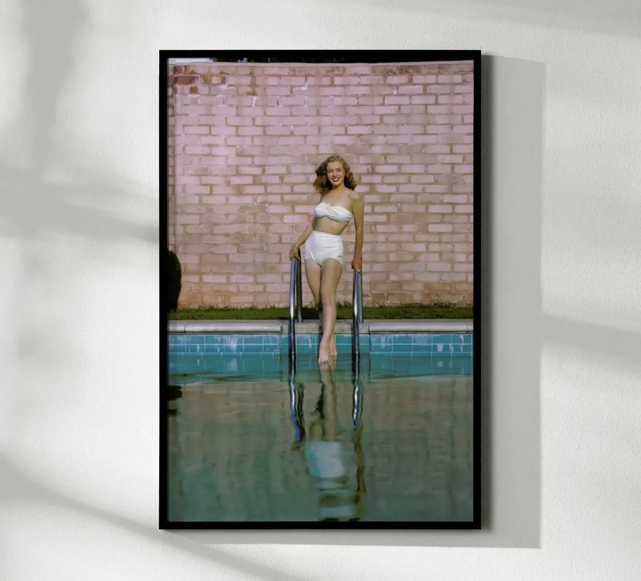 Young Marilyn Monroe Poolside I poster by Gallery Print and Art Limited