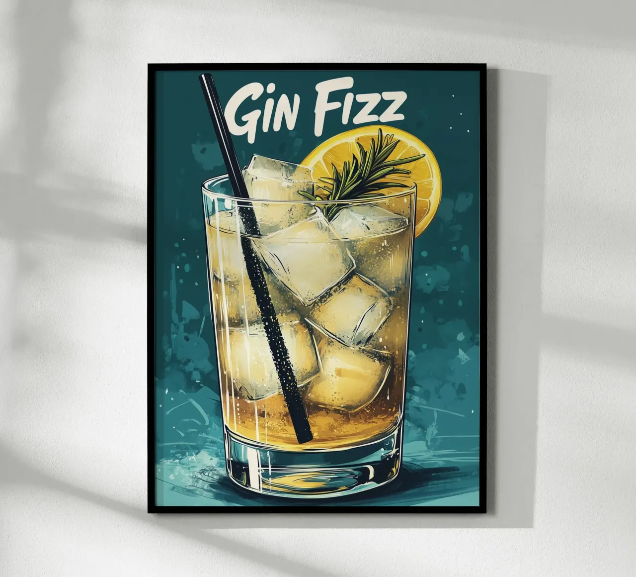 Cocktail Gin Fizz carta hahnemühle da Spice & Style