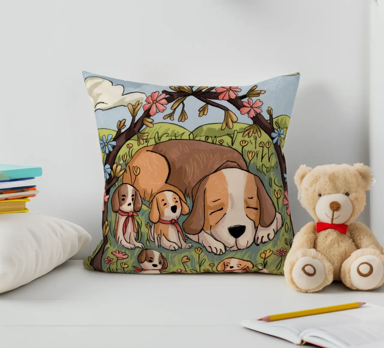 Serenità del sonno nel bosco cuscino da Timeless Huse