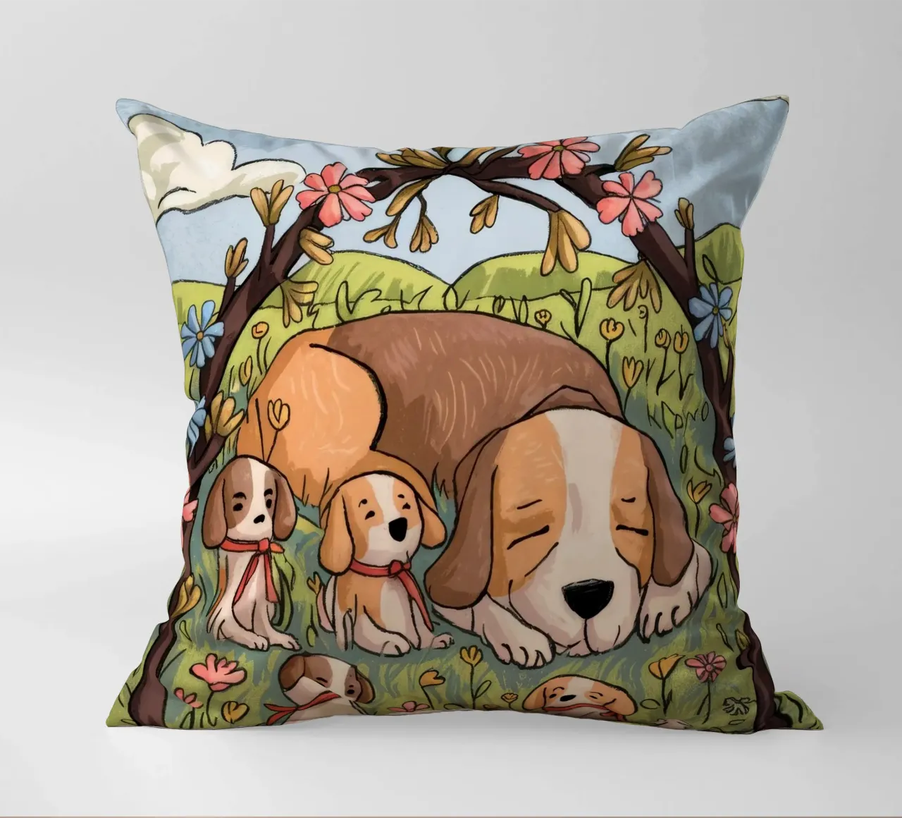 Serenità del sonno nel bosco cuscino da Timeless Huse
