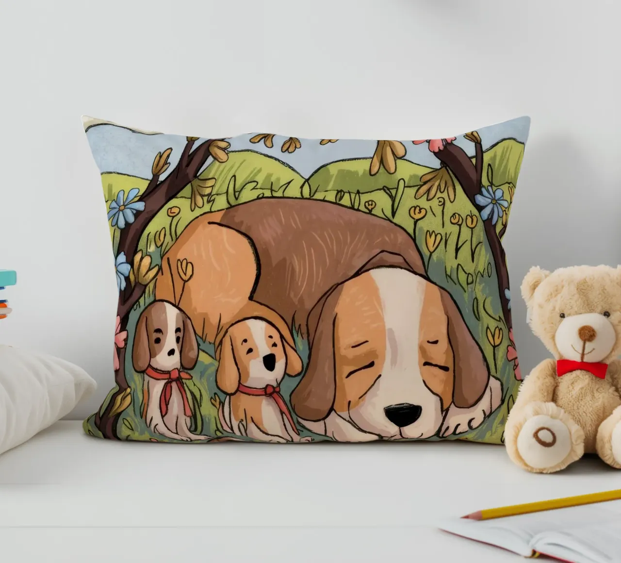 Serenità del sonno nel bosco cuscino da Timeless Huse