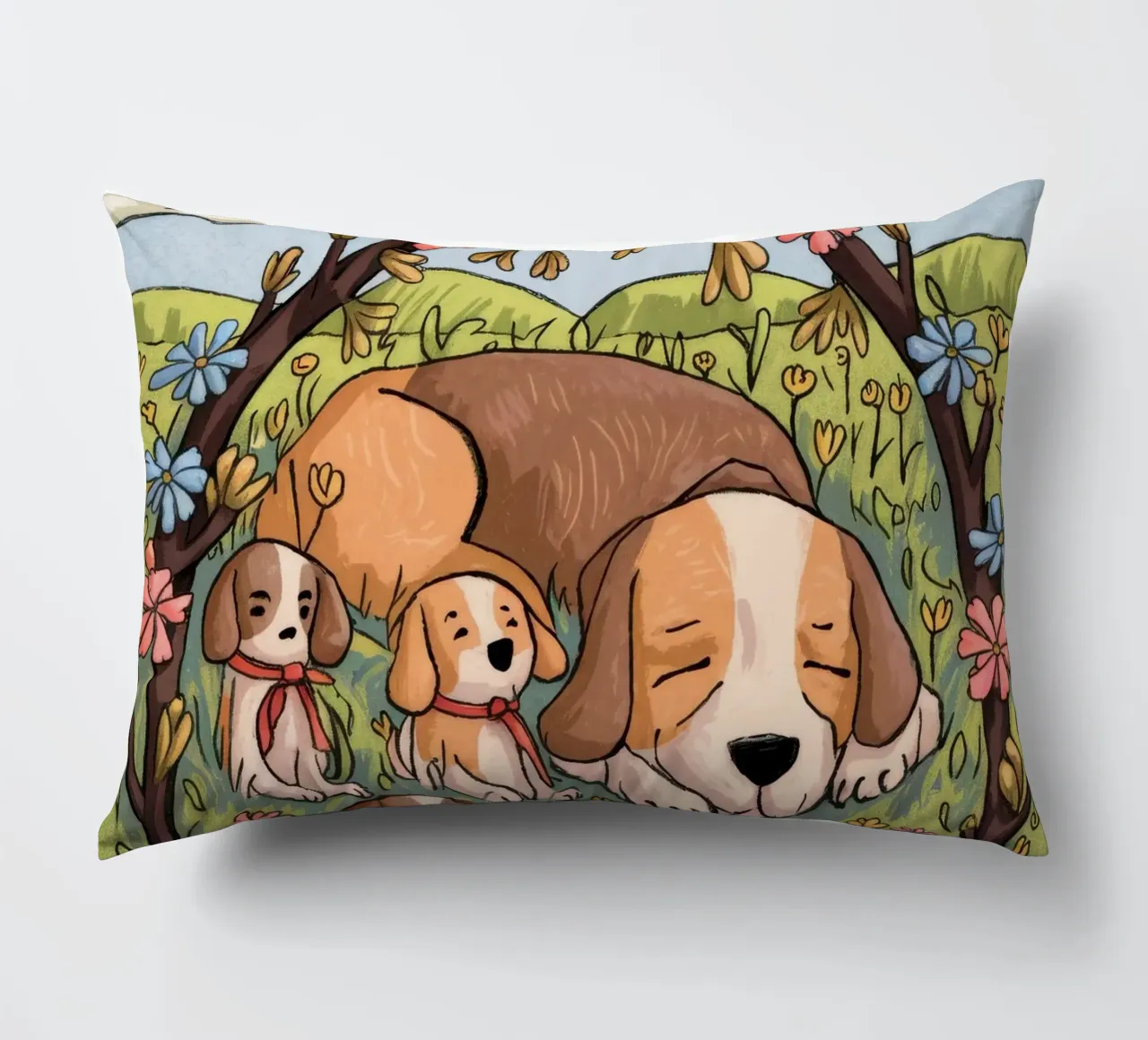 Serenità del sonno nel bosco cuscino da Timeless Huse