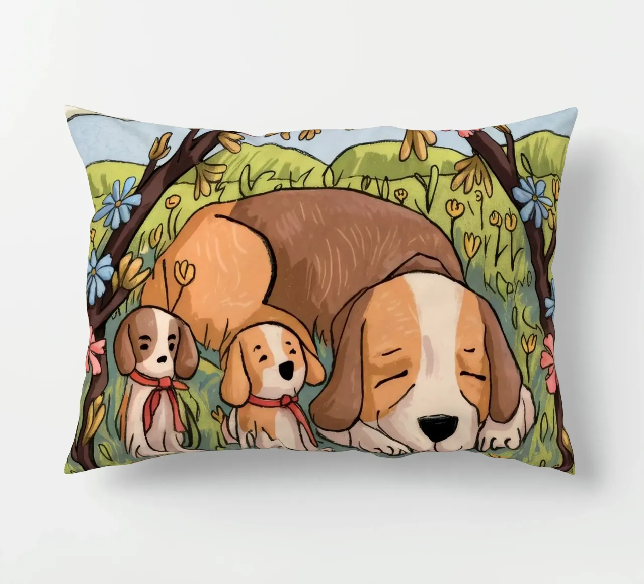 Serenità del sonno nel bosco cuscino da Timeless Huse
