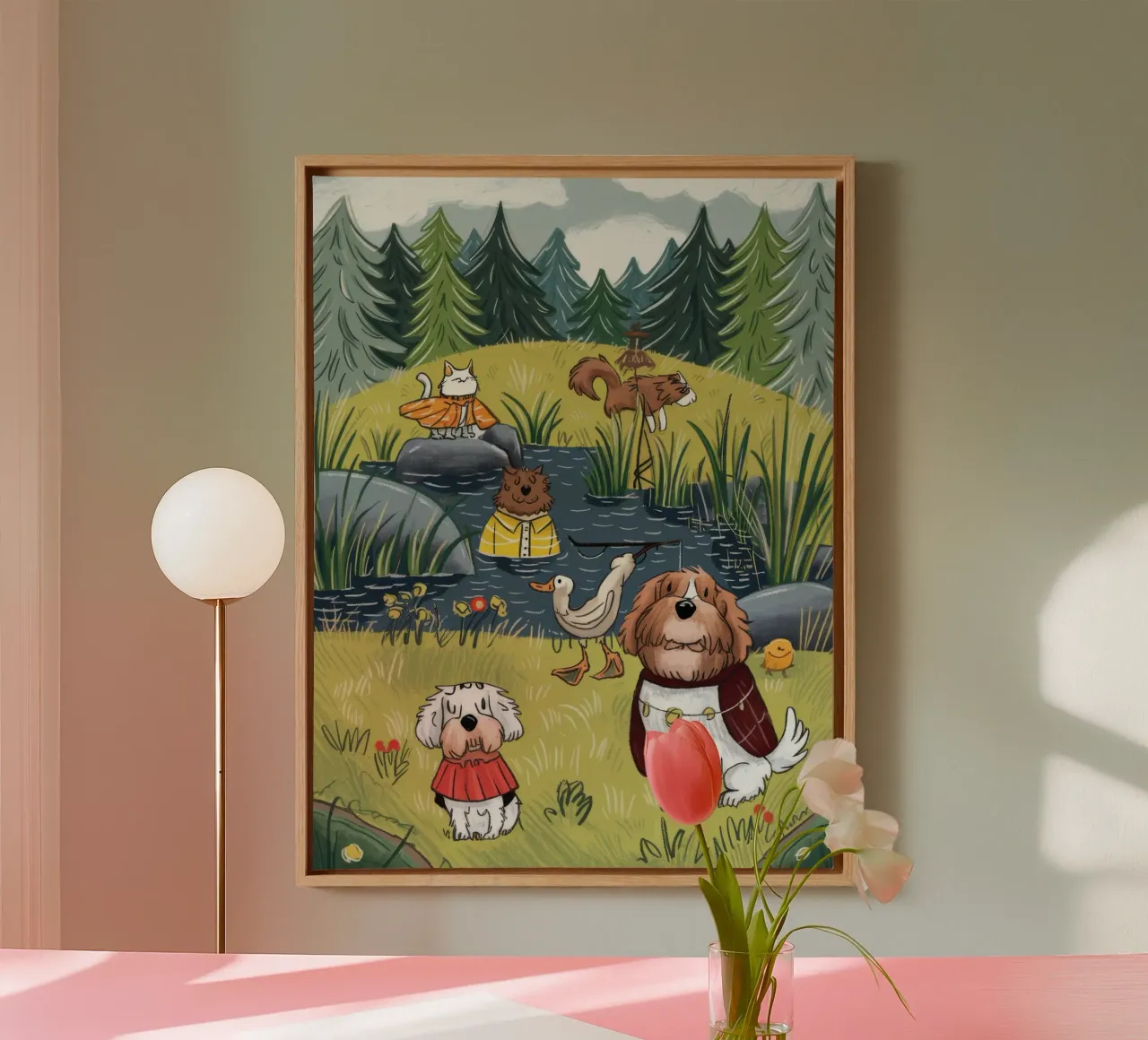 Riverbank Harmony Escape canvas by Timeless Huse