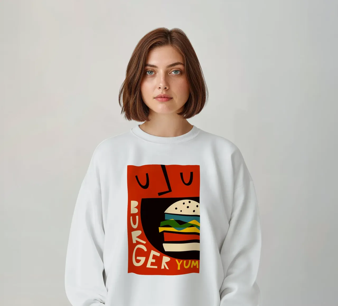 Hamburger Yum felpa da Fox & Velvet