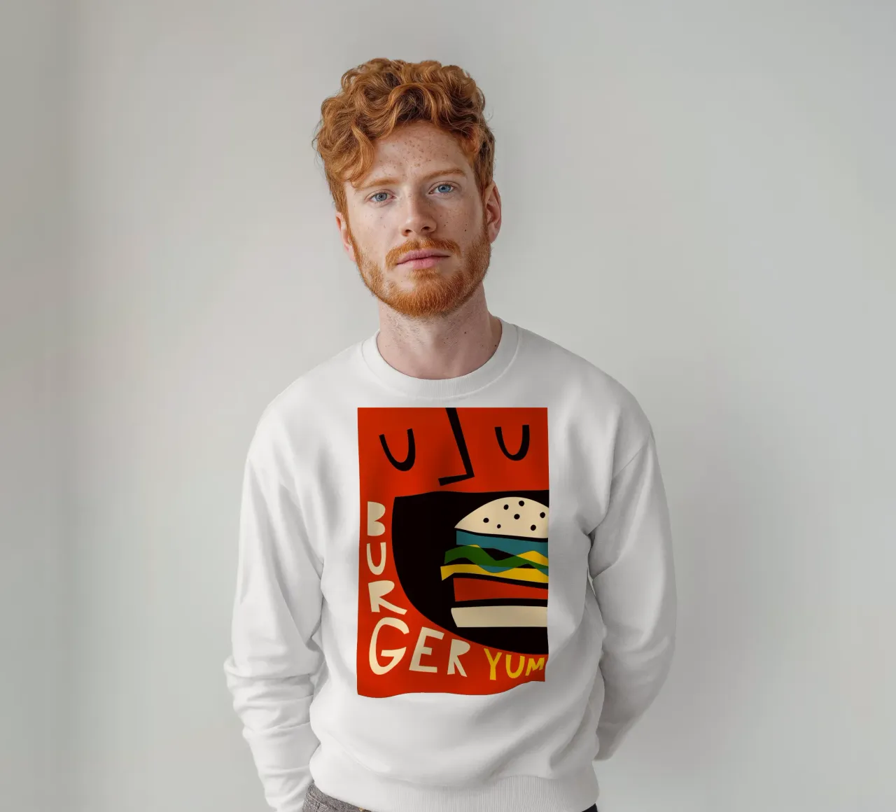 Hamburger Yum felpa da Fox & Velvet