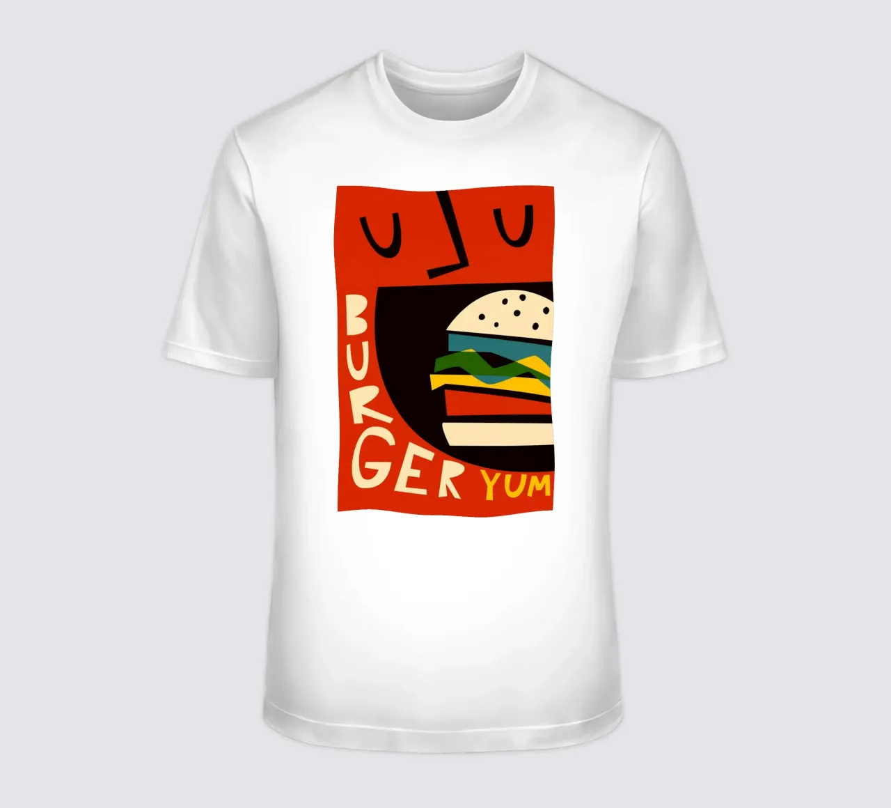 Hamburger Yum t-shirt da Fox & Velvet