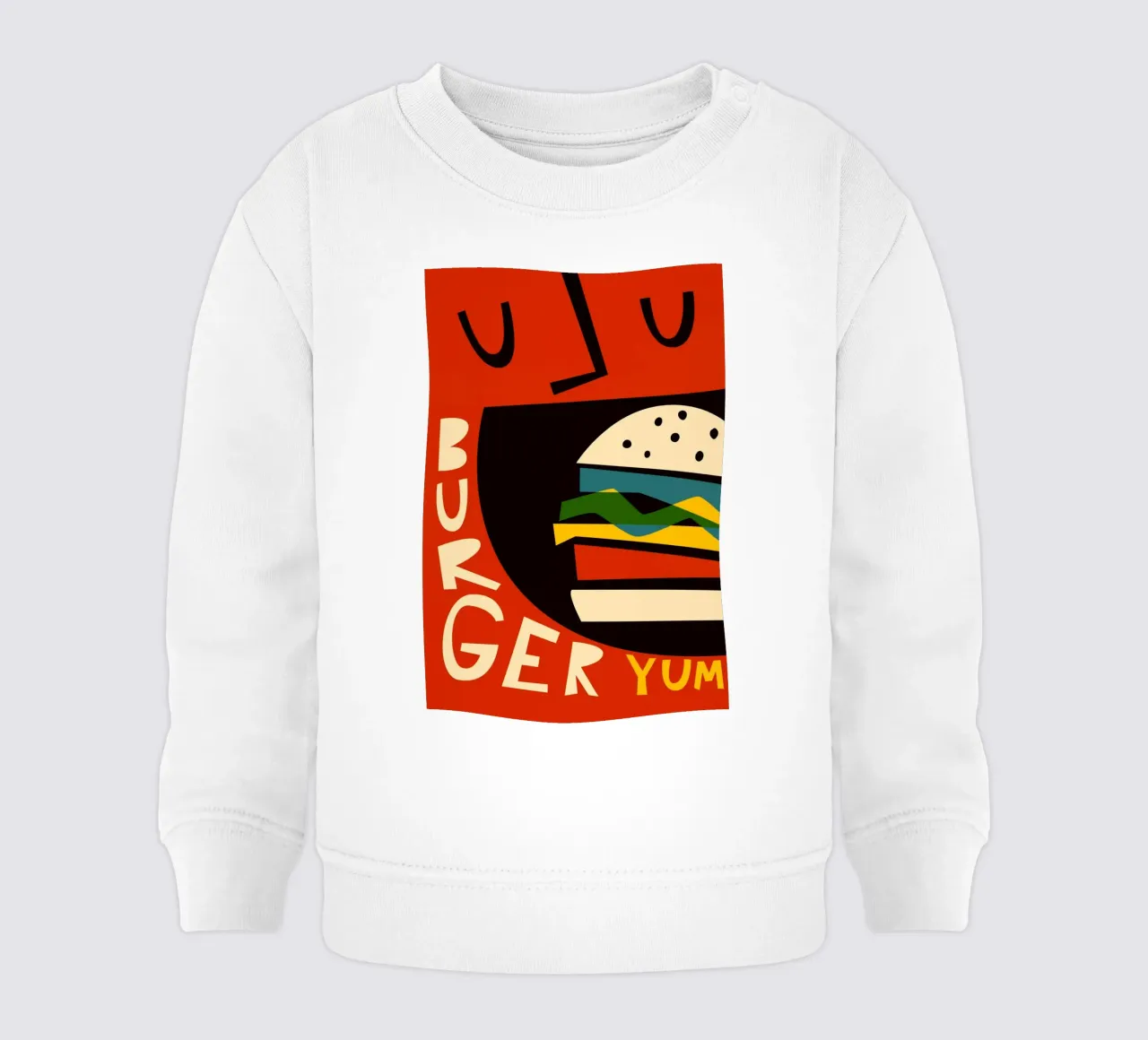 Hamburger Yum felpa neonato da Fox & Velvet
