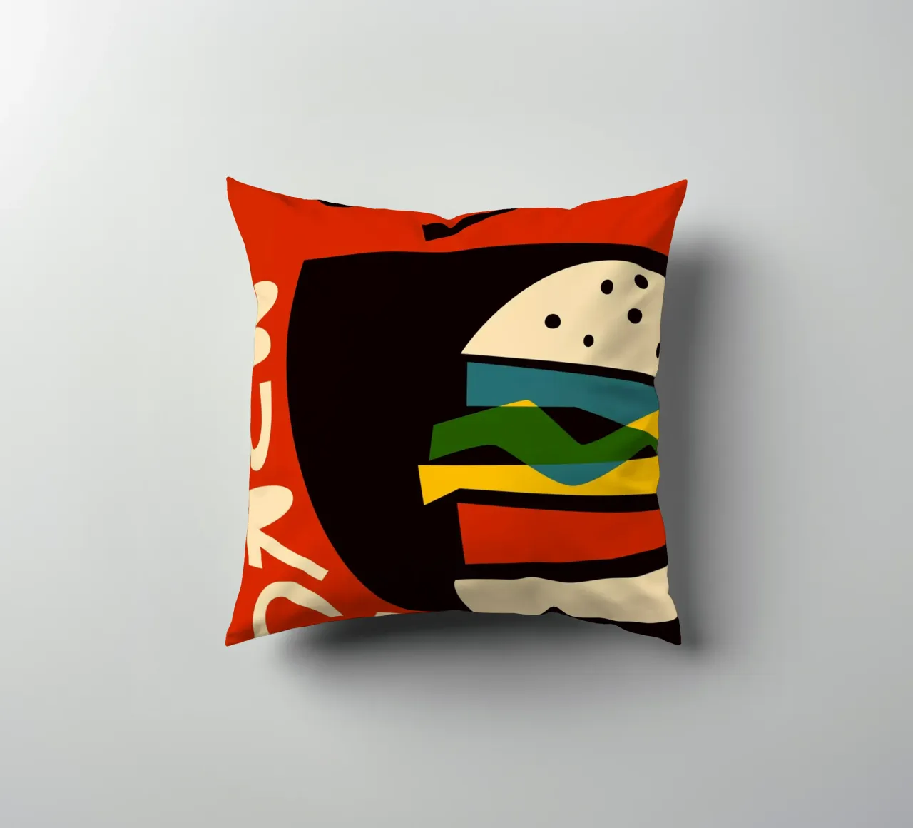 Hamburger Yum cuscino da Fox & Velvet