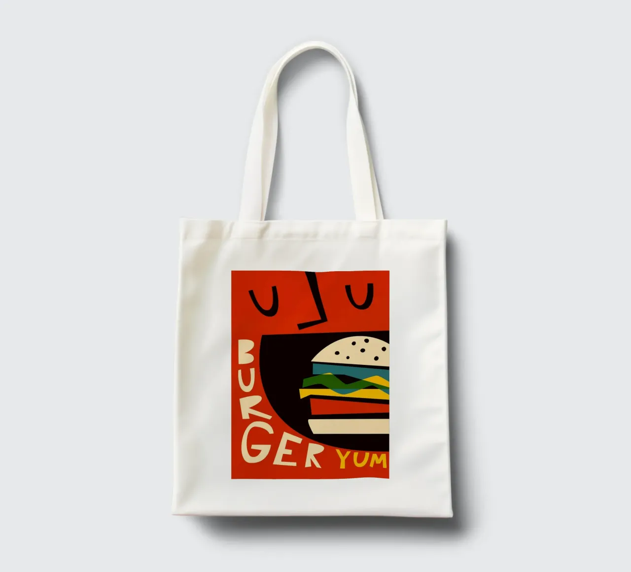Hamburger Yum borsa in juta da Fox & Velvet