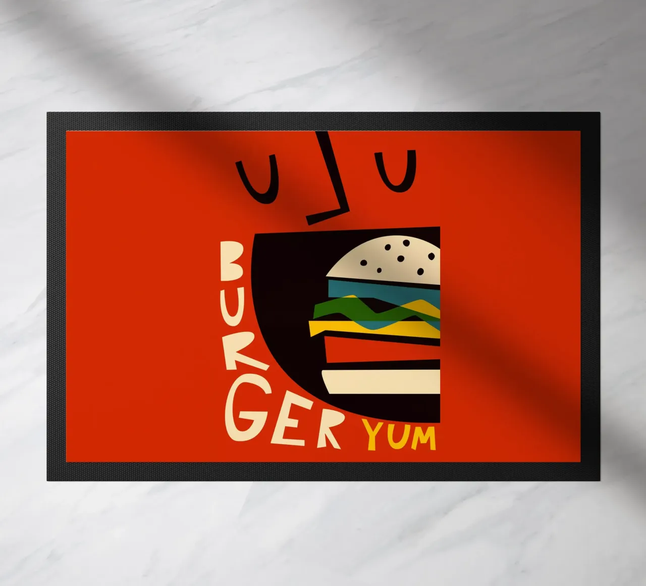 Hamburger Yum zerbino da Fox & Velvet