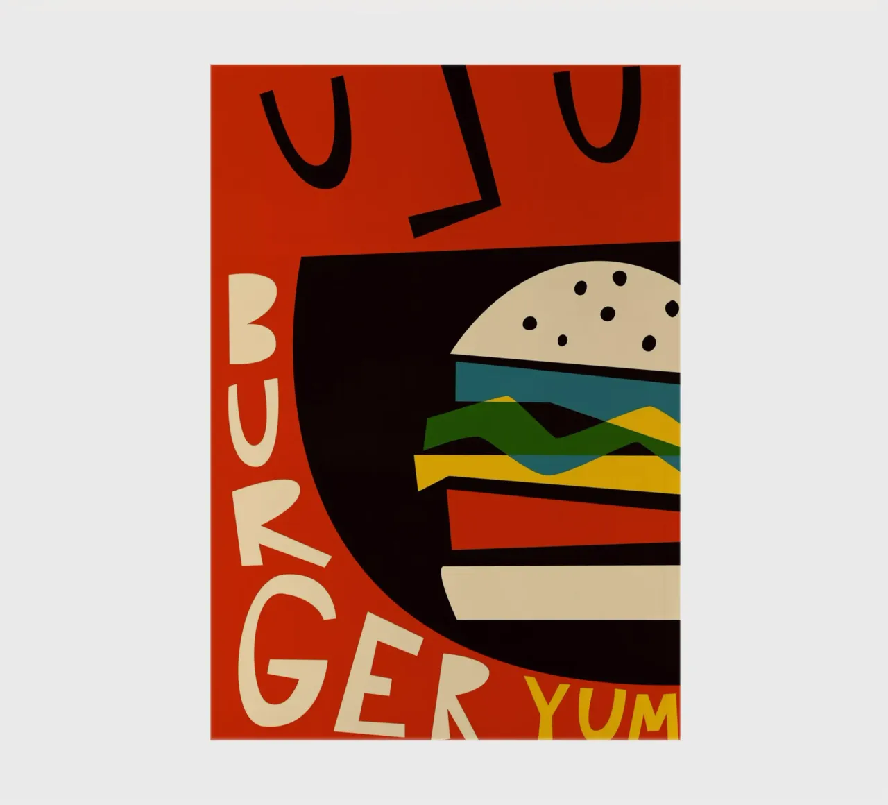 Yum Burger notebook by Fox & Velvet