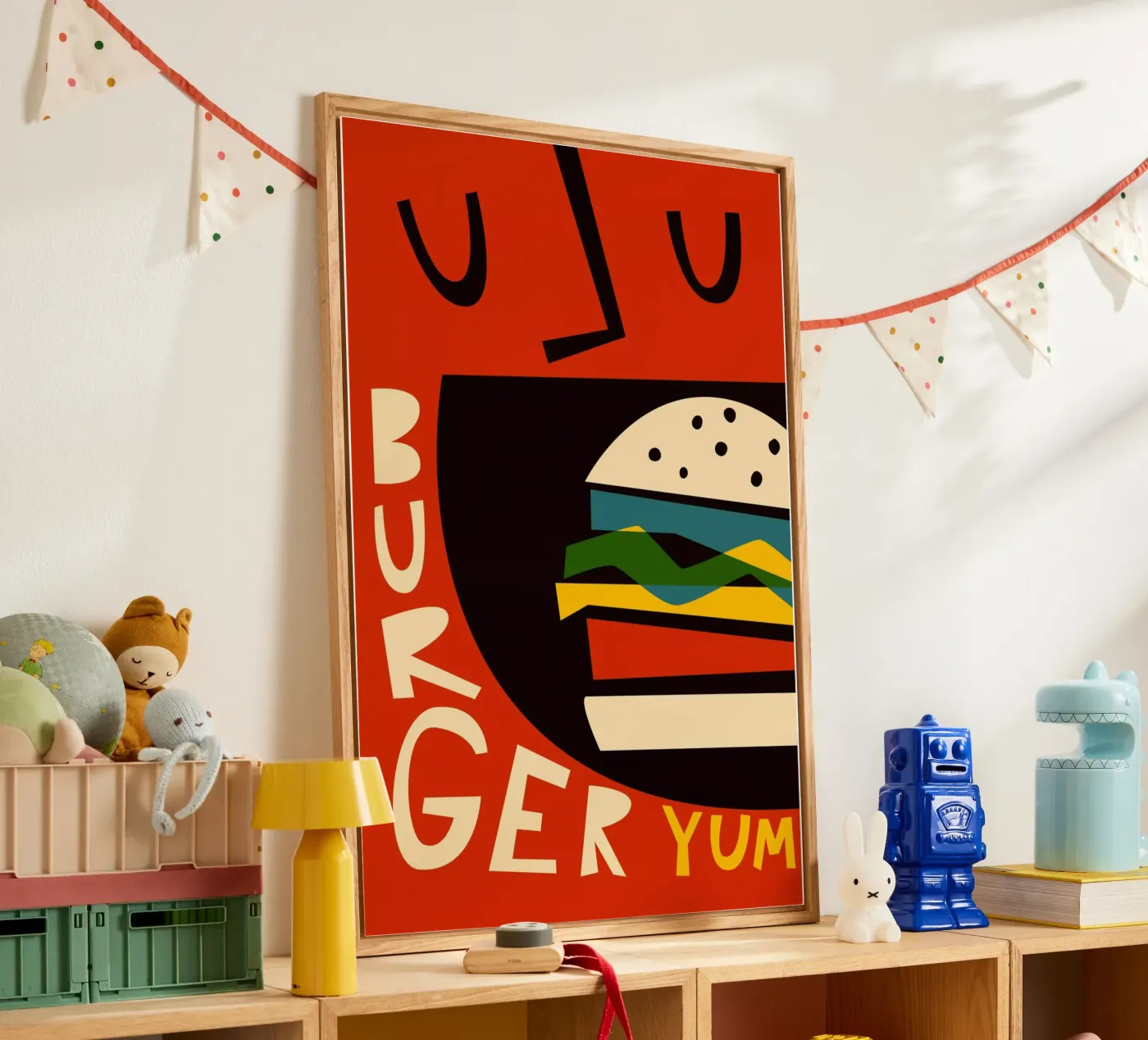 Hamburger Yum plexiglass da Fox & Velvet