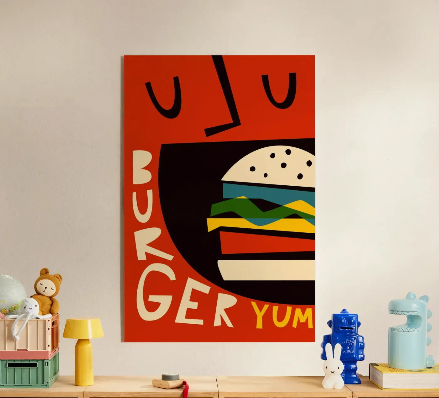 Hamburger Yum plexiglass da Fox & Velvet