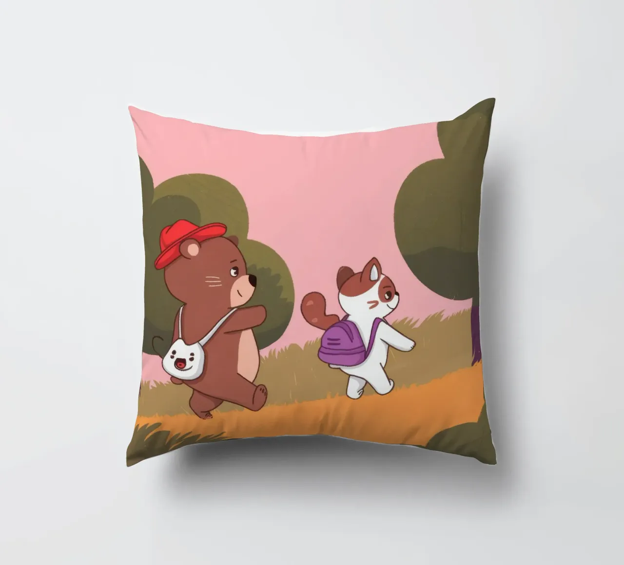 Duetto avventuroso nella foresta cuscino da Timeless Huse