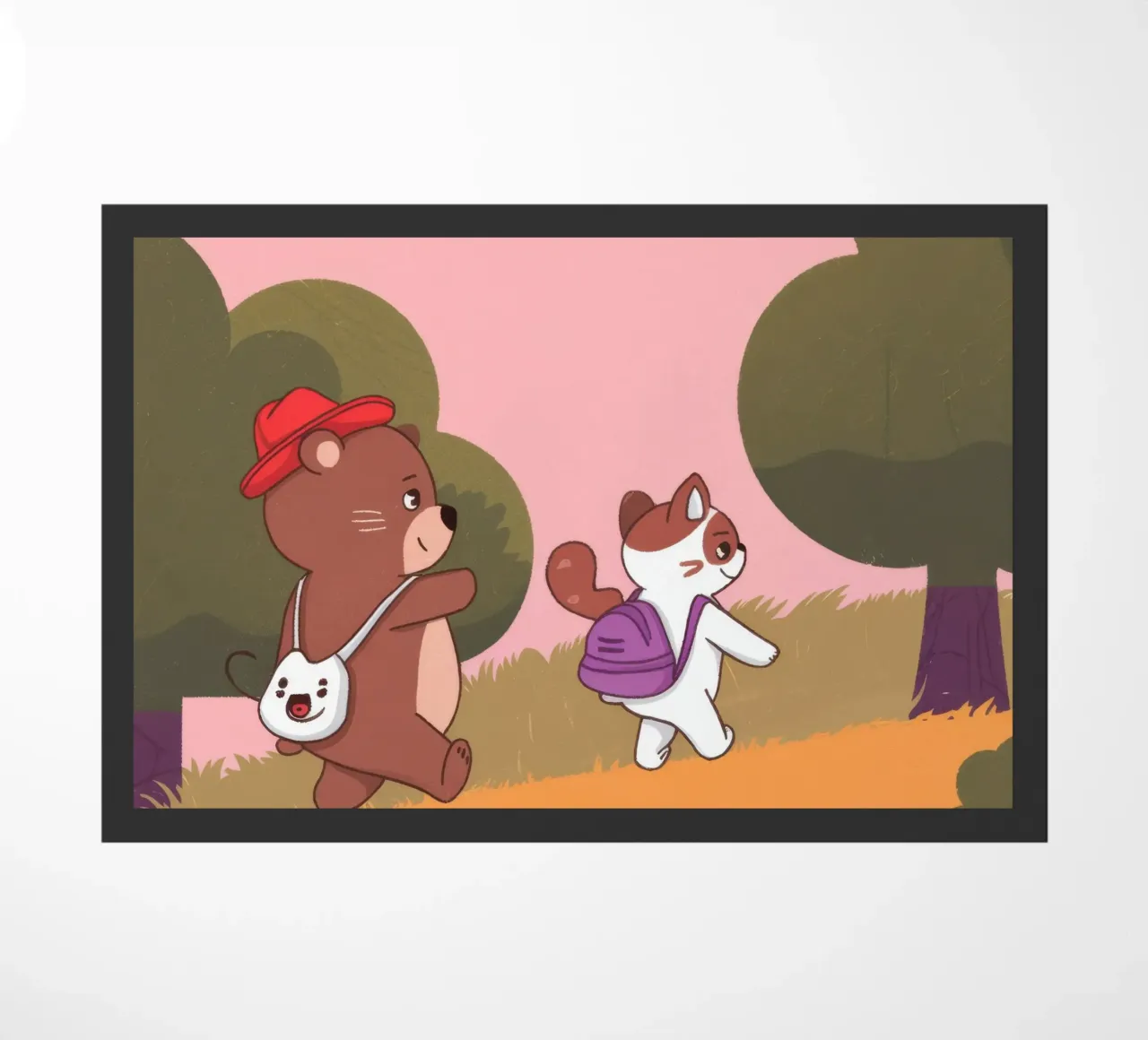 Adventurous Forest Duet doormat by Timeless Huse