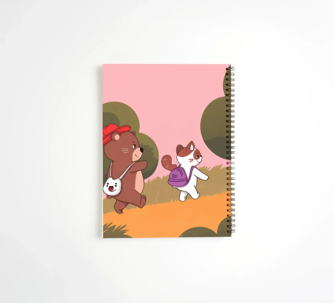 Adventurous Forest Duet spiral notebook by Timeless Huse