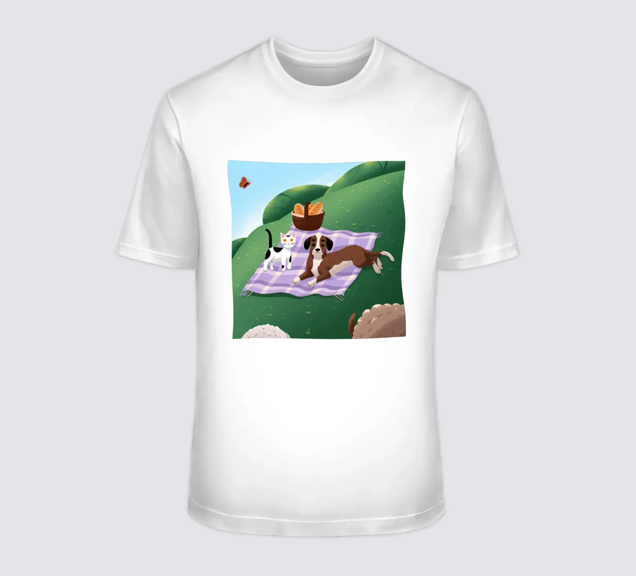 L'allegria dei compagni di picnic t-shirt da Timeless Huse