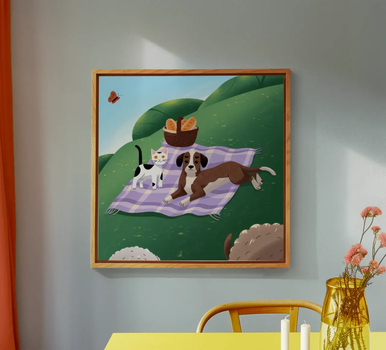 L'allegria dei compagni di picnic plexiglass da Timeless Huse